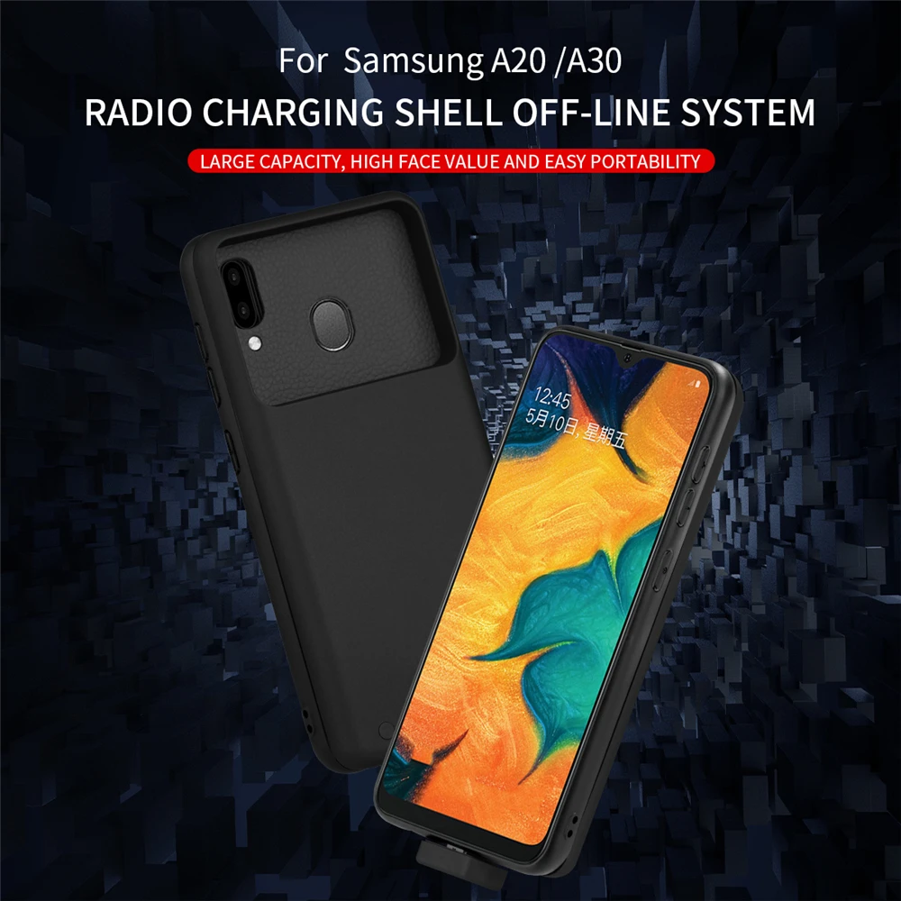 Магнитный чехол для зарядного устройства s для samsung Galaxy A20, чехол для питания, 7000 мА/ч, запасной внешний аккумулятор, чехол для зарядки для samsung A30, чехол для аккумулятора s