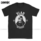 Футболка Prince Vlad The Impaler Dracula Undead для мужчин, готические вампирские готические хлопковые футболки, классические топы