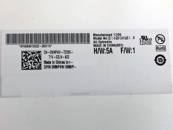 Экран 14 дюймов B140HAN01.2 B140HAN01.3 B140HAN01.0 B140HAN01.1 для thinkpad L440 T440 1920*1080 ips|screen 14|t440 ips |