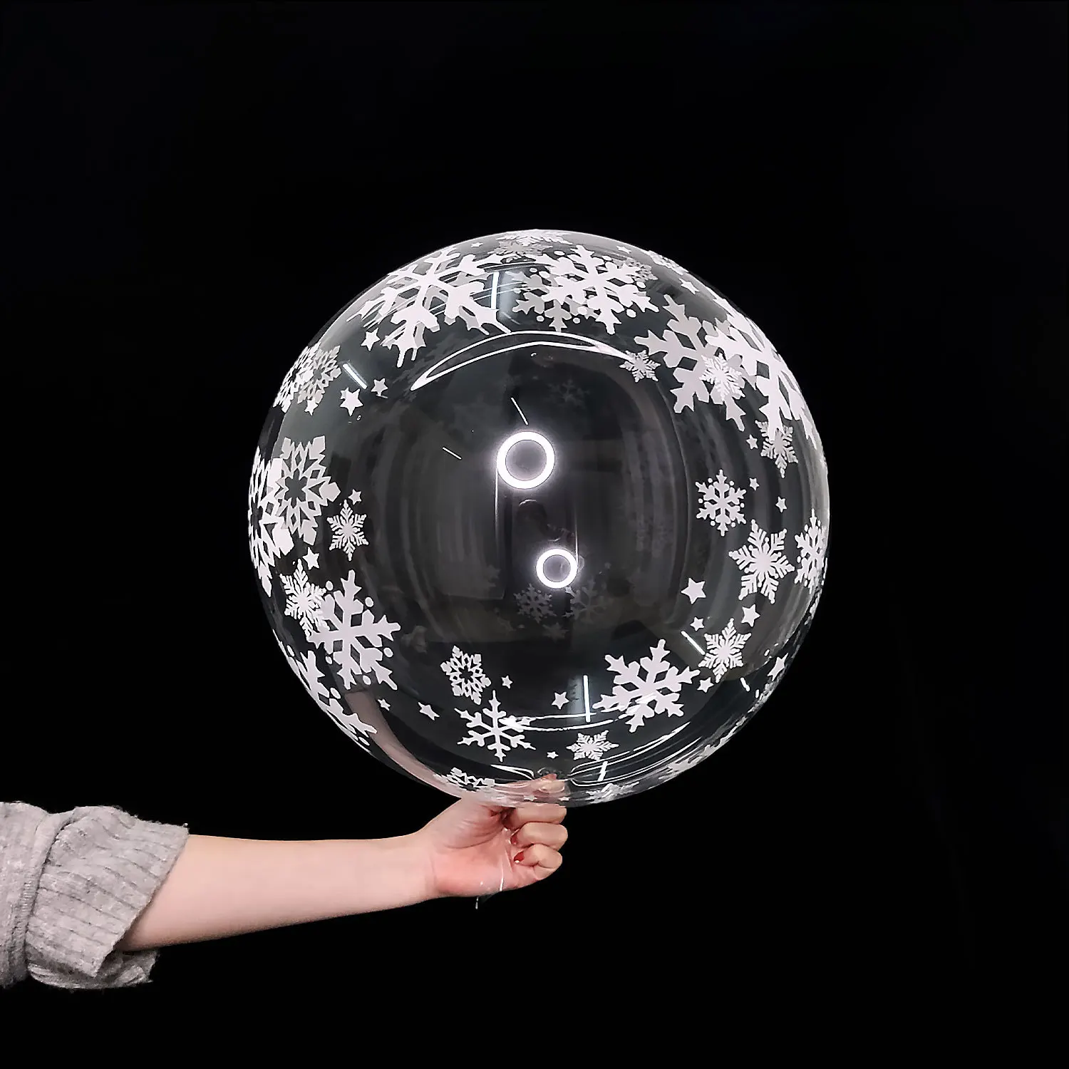 

18 дюймовый прозрачный шар Bobo, романтический свадебный шар, перо, снежинка, оригинальный шар со звездами, украшение для дня рождения