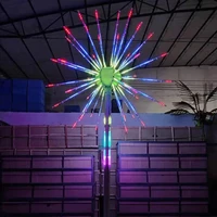 outdoor decoration led fireworks light christmas tree light 20pcs branches colorful changing garden landscape light