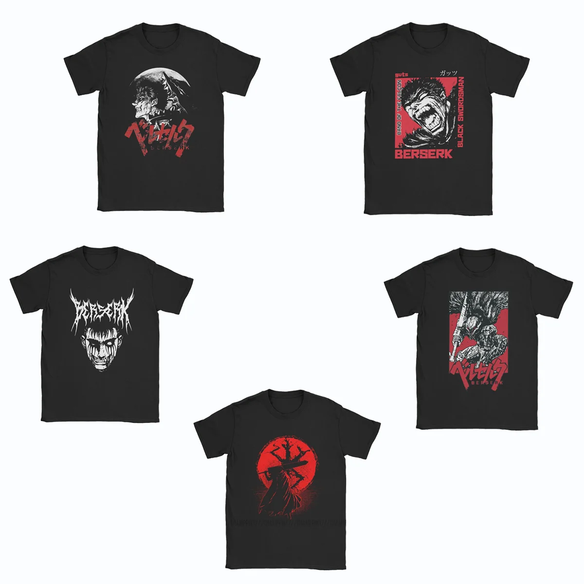 Футболка мужская с изображением героев аниме гацу 100% хлопок круглым вырезом