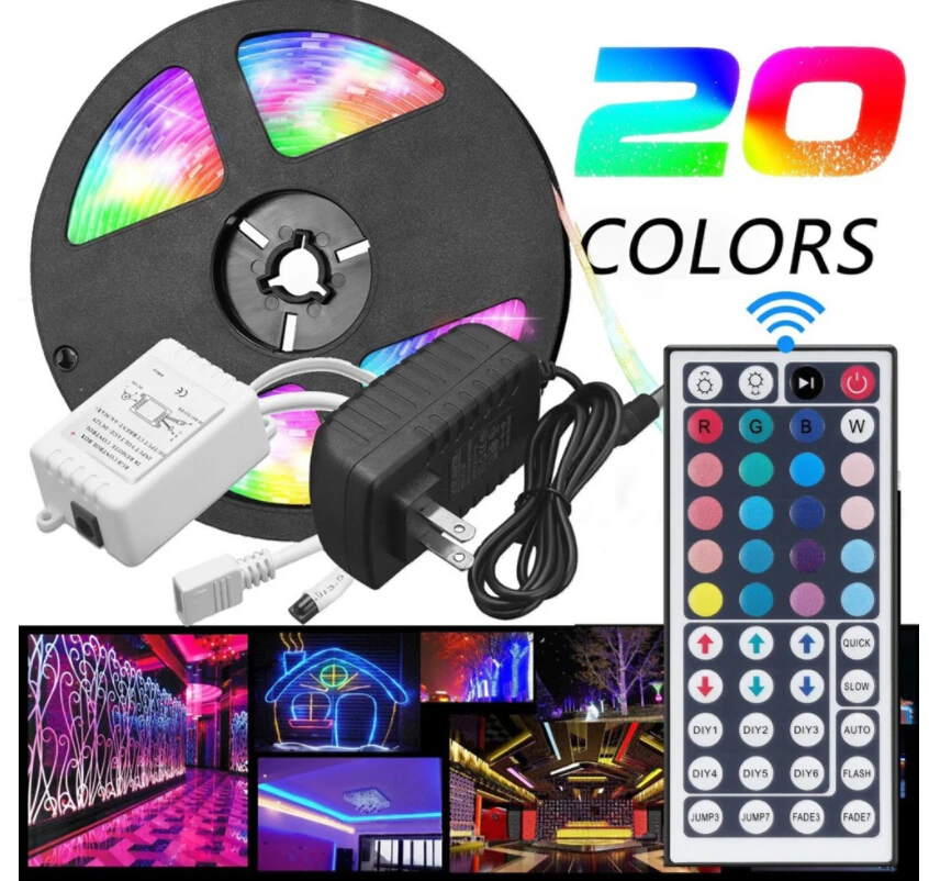 Светодиодная лента светосветильник RGB s IP65 для спальни автомобиля рождественской