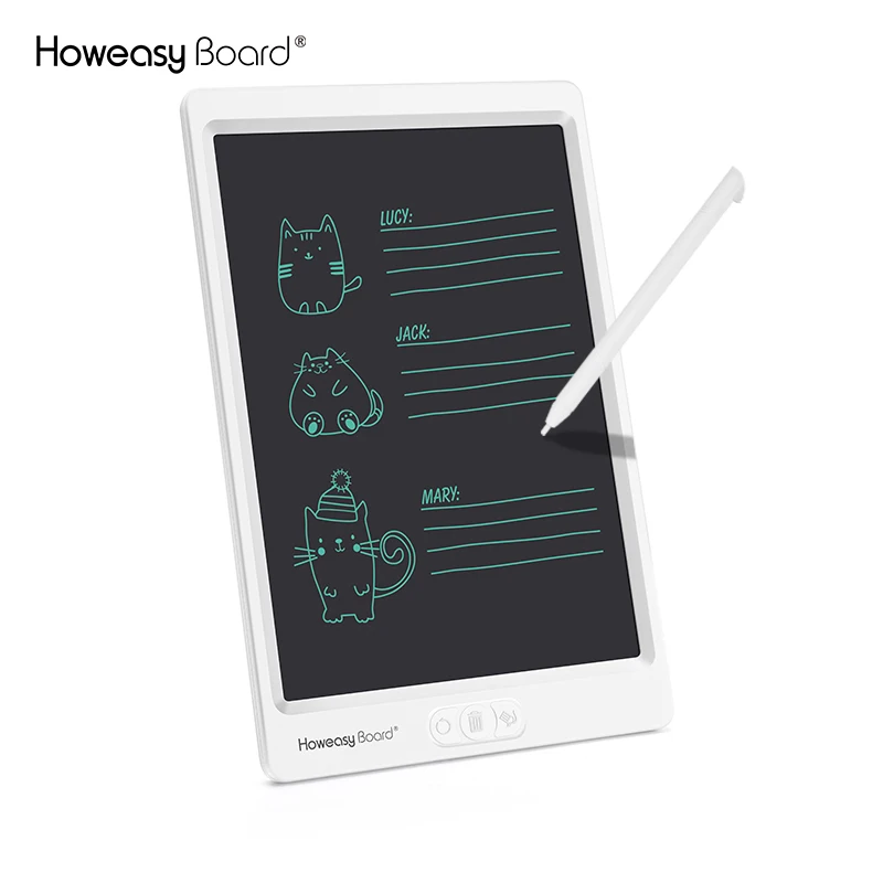 Howeasy доска 10 дюймов частичное стирание локального истирания удалить ЖК для