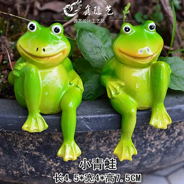 1 пара шлем-лягушка для украшения сада | Дом и сад