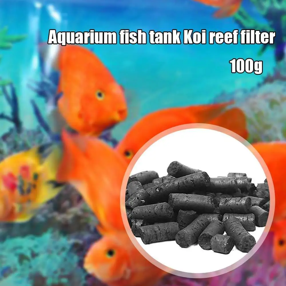 2020 новые гранулы активированного угля для аквариума фильтр воды емкость 100 г