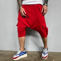 2019 mens new hip hop trend pants loose solid color street mens sports and leisure harlan solid color trousers 5 colors