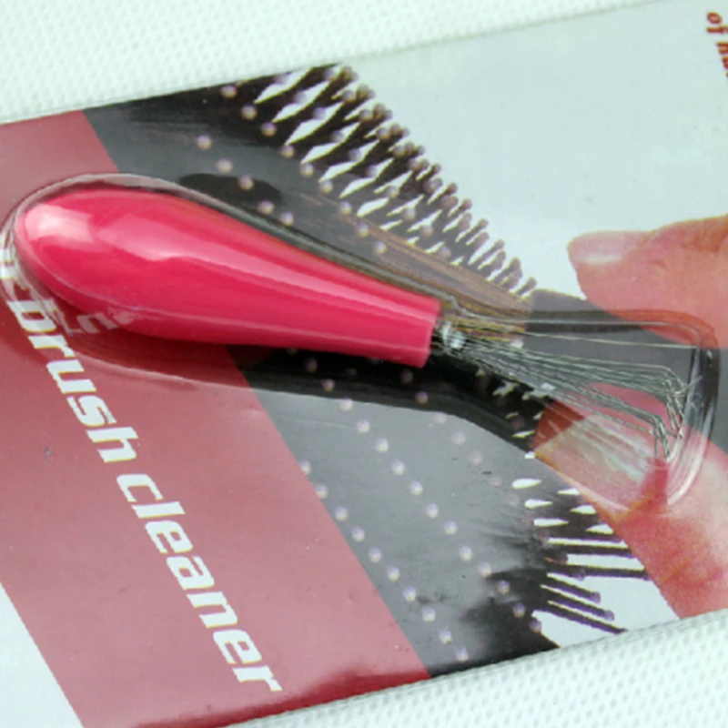 

1Pc Creative New Durable Mini Comb Hair Brush Cleaner Embeded Tool Salon Home Essential Pink Hot Sale