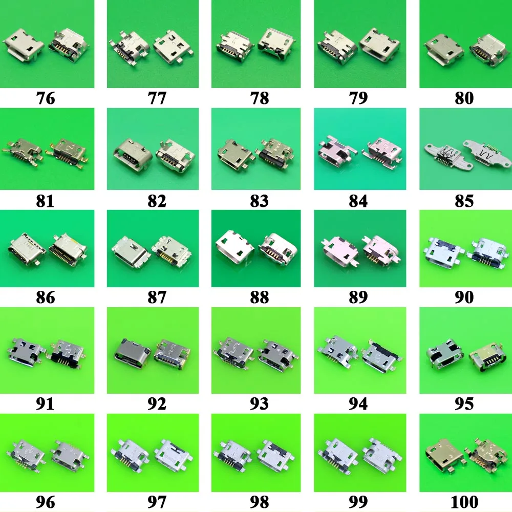Модель 100 разъем micro usb мини 5 контактный набор для mp3 lenovo zte MOTO huawei samsung sony xiaomi