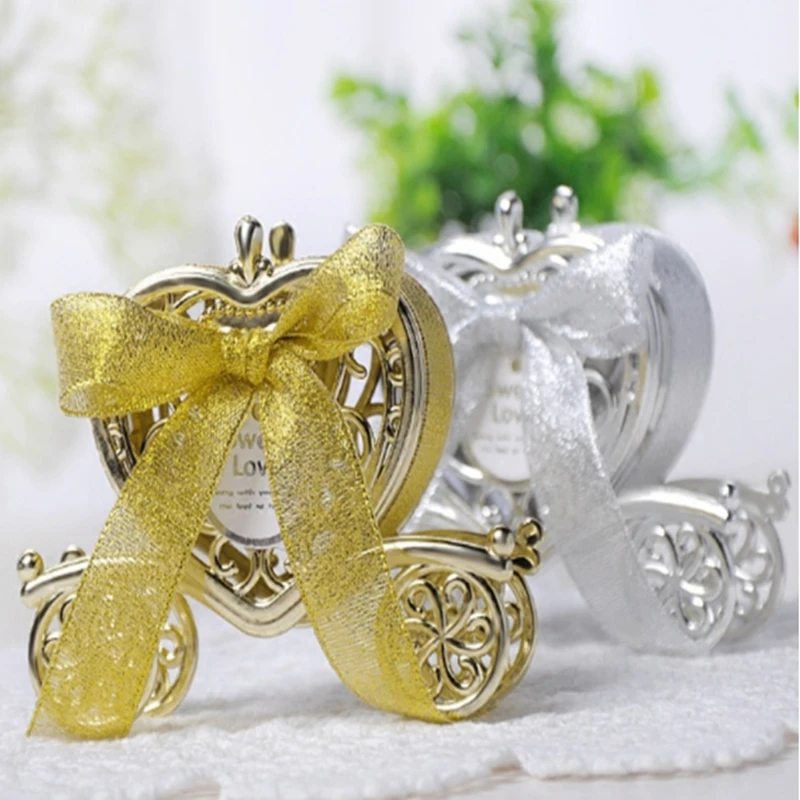 100 шт. новая свадебная пластиковая коробка для Карета-тыква Подарочная ручной