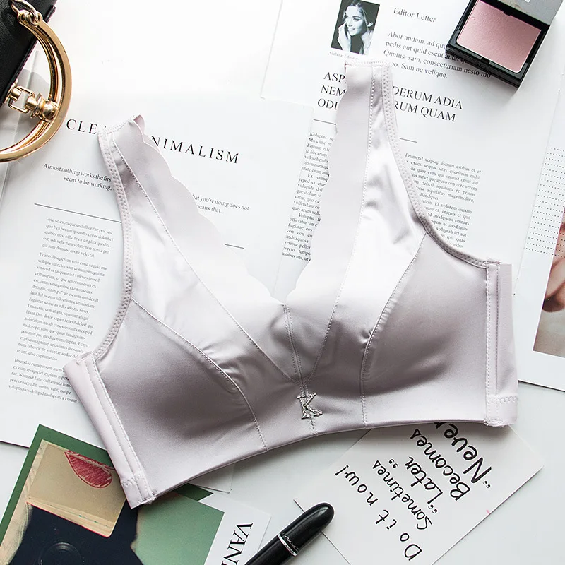 Женский бюстгальтер с чашками пуш ап без косточек|Бюстгальтеры| |