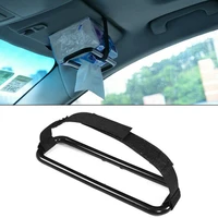 1pc black car tissue holder auto elastic belt sun visor napkin box back seat rack paper car decoration auto storage