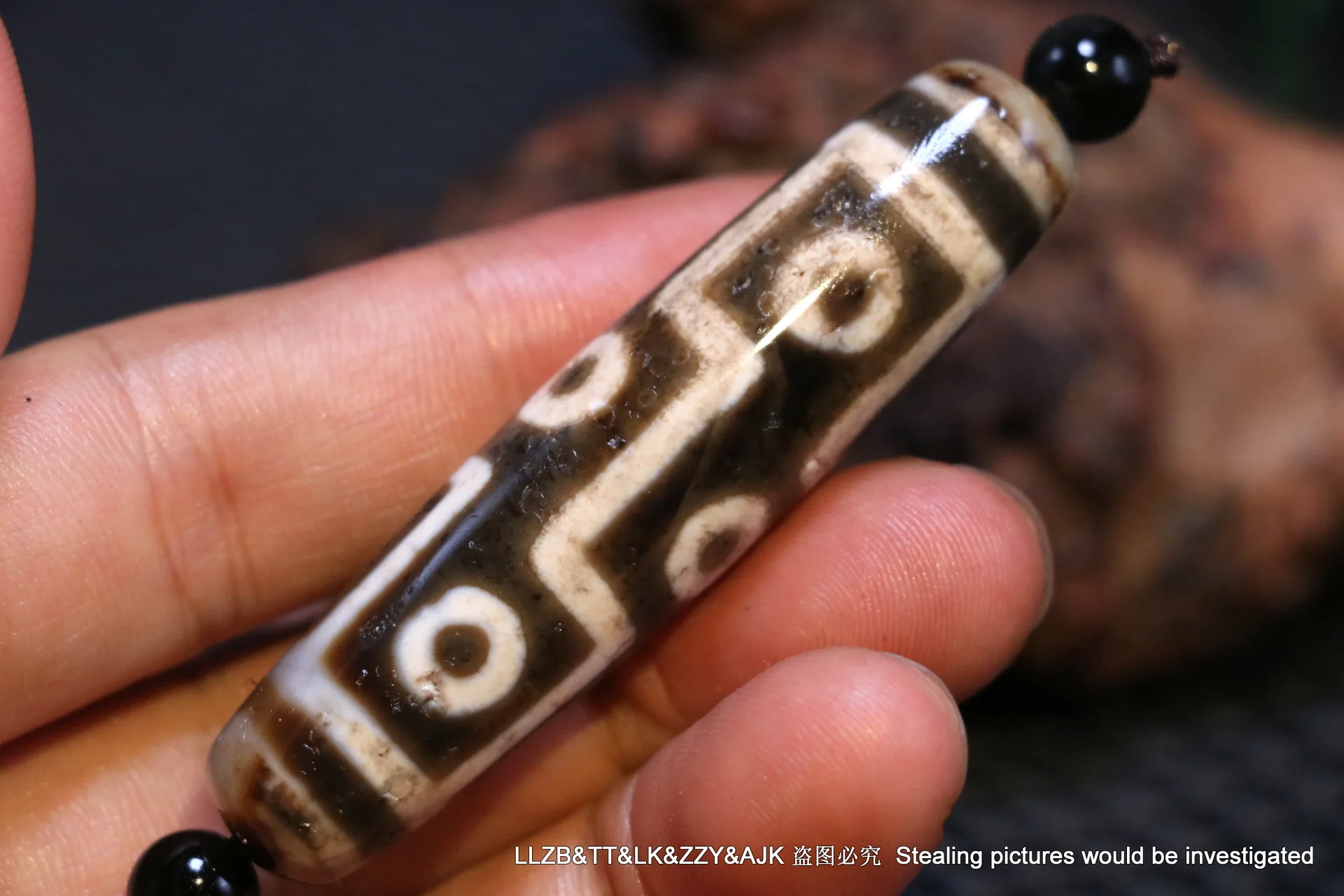 Волшебный Тибетский жирный Старый Агат патина 9 глаз Королевство бусины дзи