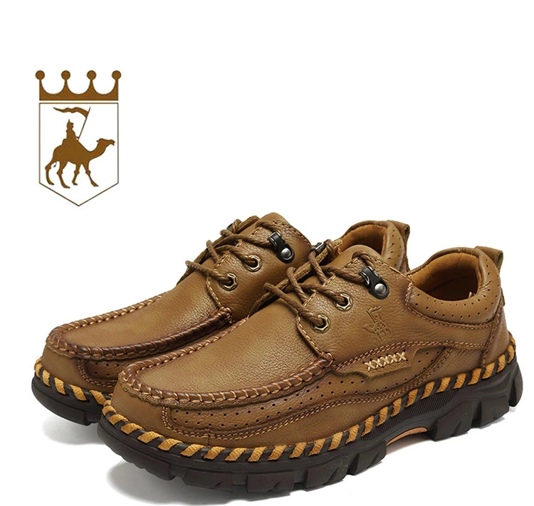 BACKCAME Men Genuine Leather Shoes Casual Outdoor High Quality Comfort Business Man Footwear Nonslip Rubber Flats Breathable | Обувь