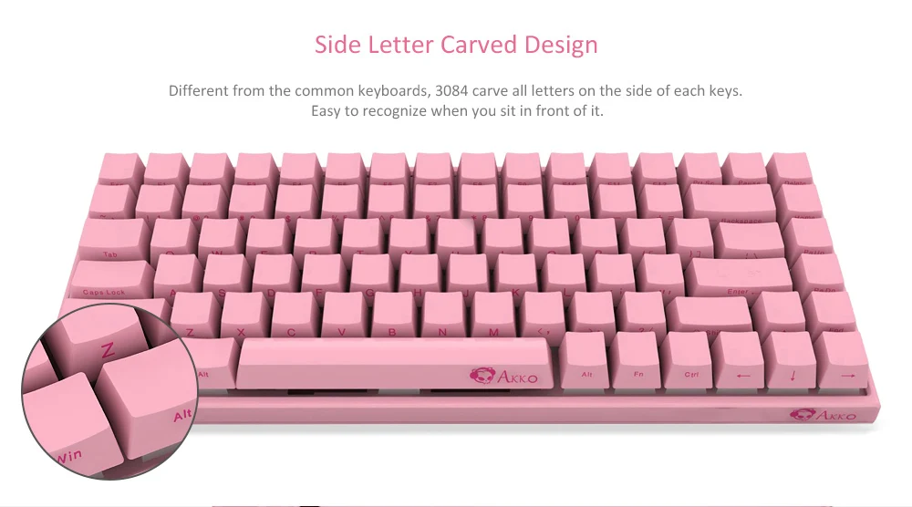 AKKO 3084 Механическая игровая клавиатура Cherry MX Switch Compact 84 клавиши 85% PBT type-C USB порт легко брать