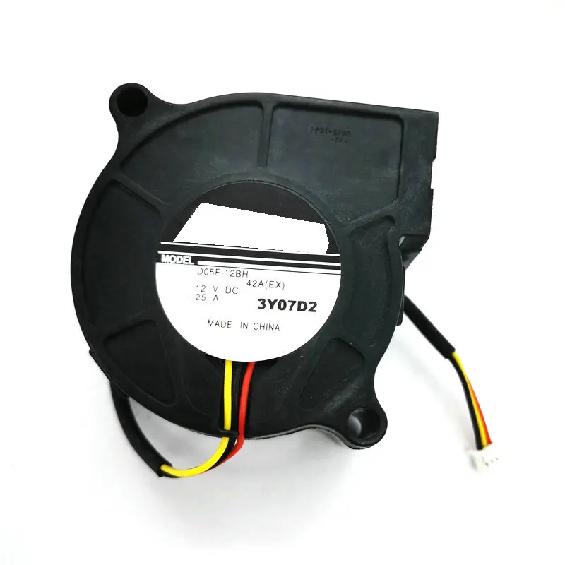 

New Original D05F-12BH 42A(EX) 5025 12V 0.25A 3wire Blower DX227ST Projector Cooling fan HZDO