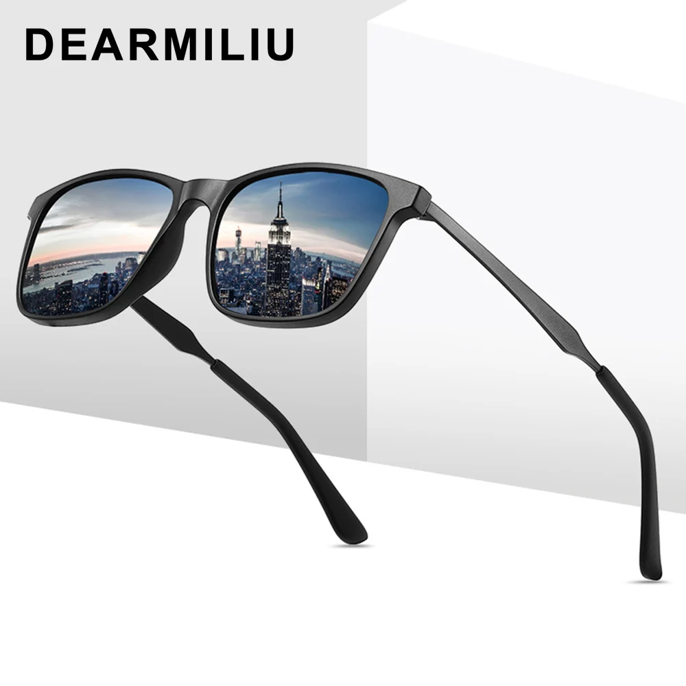 

DEARMILIU 2020 Новые поляризованные солнцезащитные очки Квадратные мужские модные солнцезащитные очки occiali da sole uomo oculos de sol masculino 6904