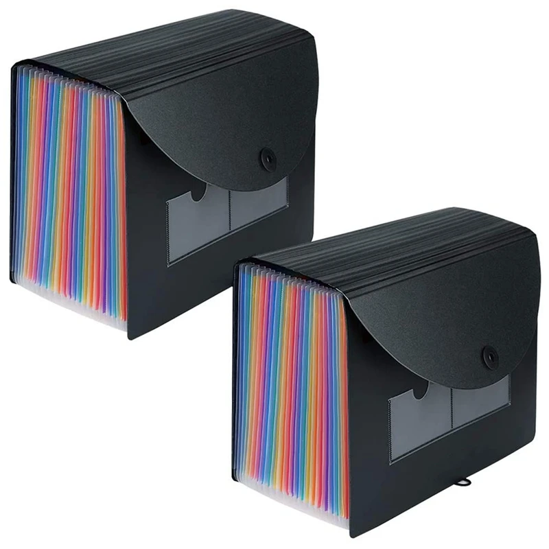 Расширяющийся ящик для папок 24 отделения пластиковые расширяемые папки файлов