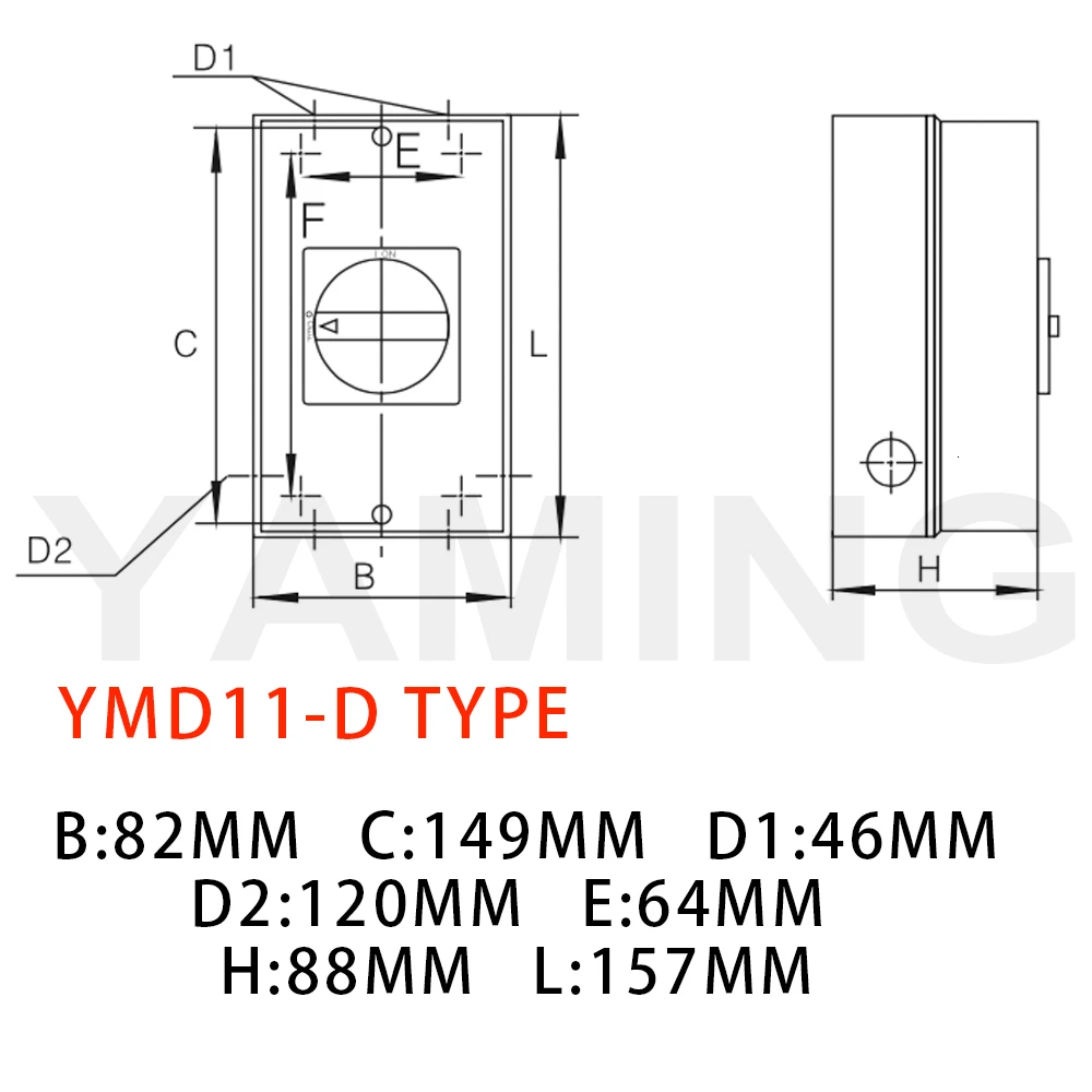 Переключатель изолятора с водонепроницаемой коробкой 25 а 3P/4P вкл-выкл навесной