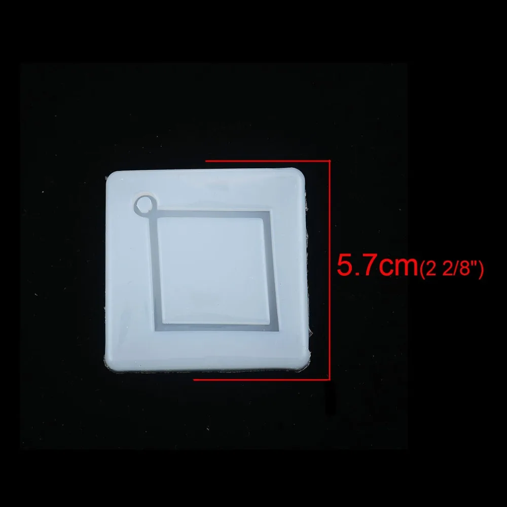 

Silicone Resin Mold For Pendants Earrings Jewelry Making Square White Rhombus 57mm(2 2/8") x 57mm(2 2/8"), 1 Piece