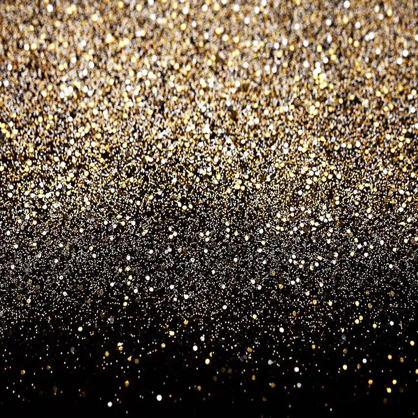 

10x10FT Gold Black Glitter Wall Sequins Custom Photo Backdrops Studio Backgrounds Vinyl 300cm x 300cm