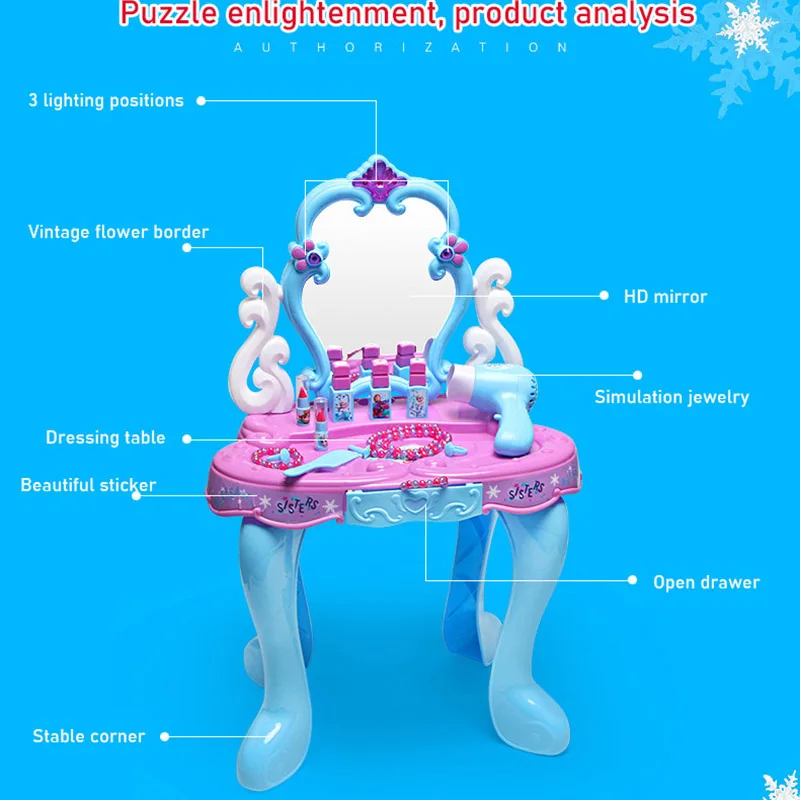 Disney frozen детские игрушки для девочек принцессы макияжа Настольная игрушка