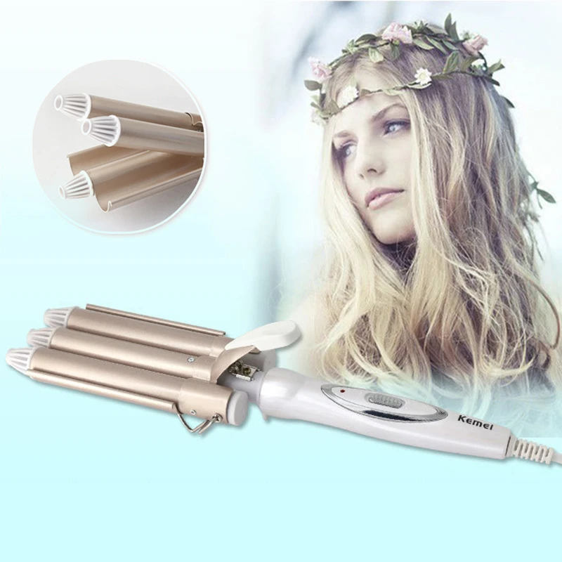 Профессиональные Автоматические керамические щипцы для завивки волос плойка с