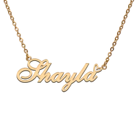 god with love heart personalized character necklace with name shayla for best friend jewelry gift