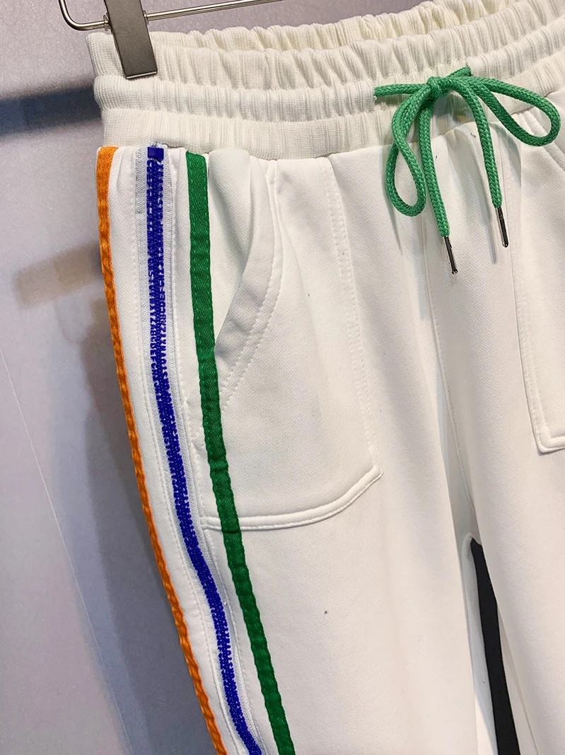 Спортивные штаны на молнии для женщин уличная одежда Свободные повседневные