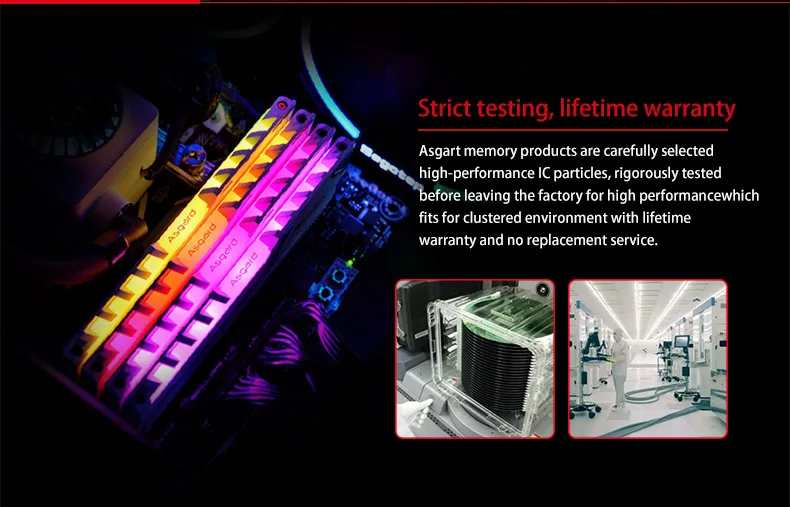 Asgard AZAZEL серия RGB ram 8 ГБ 2X8 Гб 16 Гб DDR4 3200 МГц 1,35 в ram для настольных игр с высокой скоростью и высокой производительностью