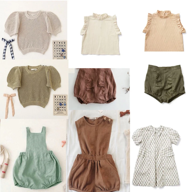 2020 Soor Ploom детские комбинезоны для девочек светло зеленые красивые шаровары