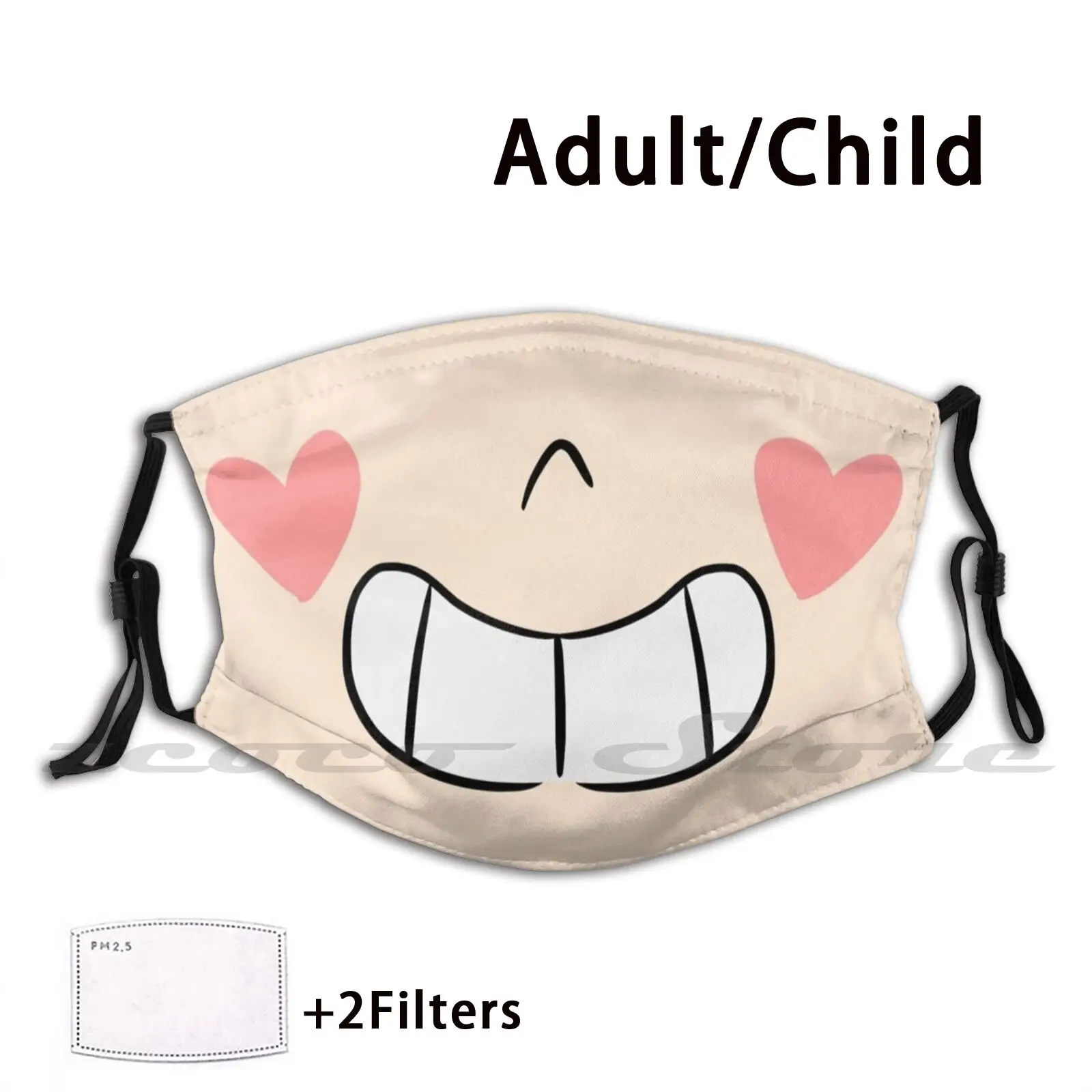 

Star Mask Adult Child Washable Pm2.5 Filter Logo Creativity Cartoon Cute