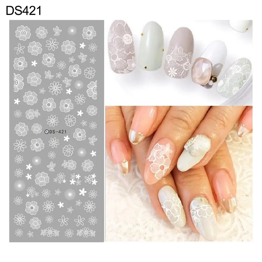 Элегантный цветок бабочка фейерверк переводная Вода Дизайн ногтей Наклейка