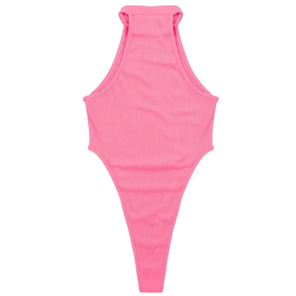 Женский купальник трико боди без рукавов гимнастическое блузка футболка