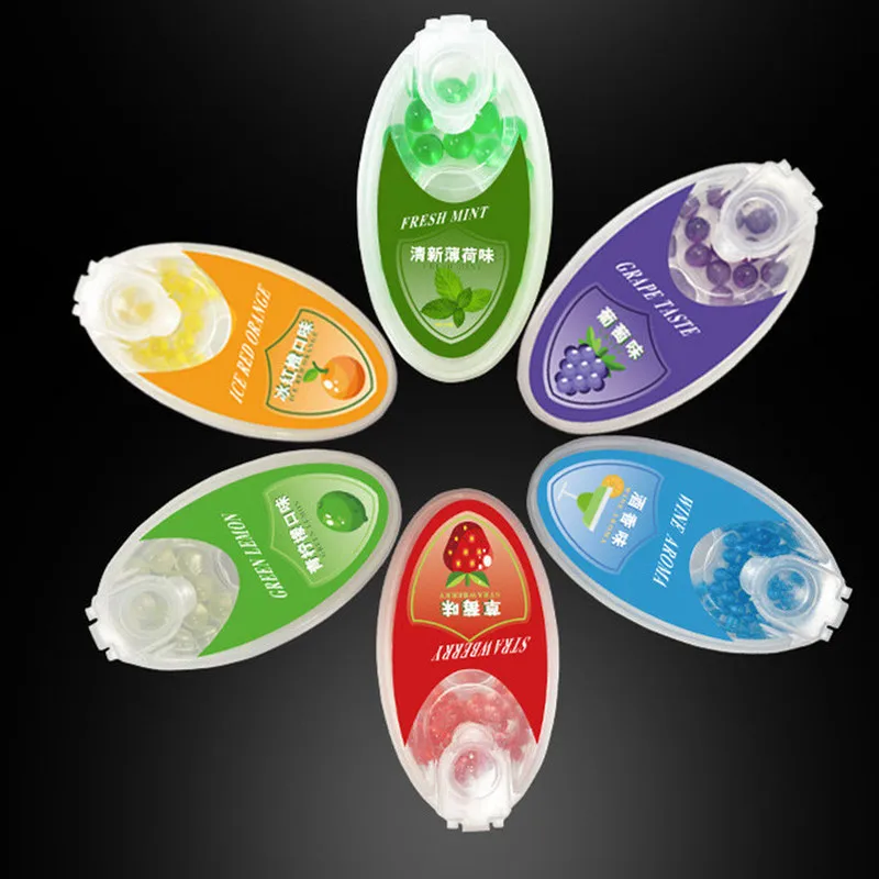 100 шт. капсулы для сигарет мужской мяч талона мята фильтр вкуса фруктов дробления