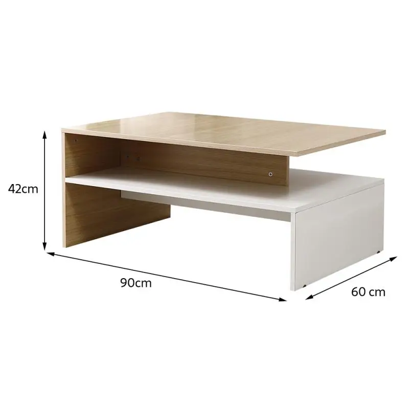 

90*42*60cm Simple Coffee Table Living Room Creative Noble Craft Tea Reception Double Coffee Table Living Room Furniture HWC