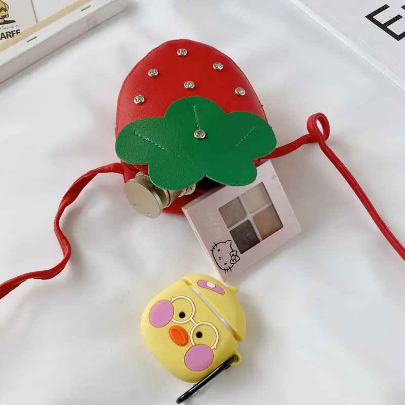 Миниатюрные сумки через плечо для девочек из искусственной кожи с кристаллами и