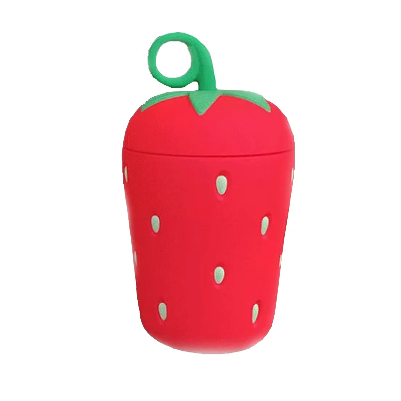 300 мл забавная стеклянная бутылка для воды в форме клубники термоизоляционные