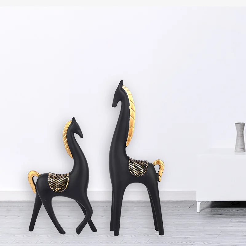 Декоративные украшения для дома влюбленных и лошадей украшение гостиной шкаф