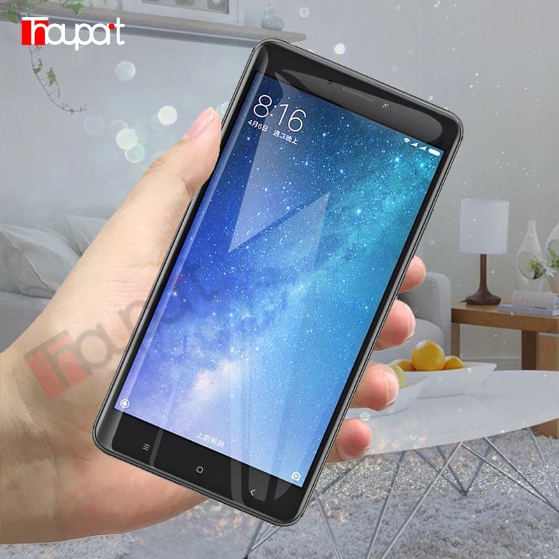 Защитное стекло Thouport для Xiaomi Mi Max 2 полное покрытие закаленное защита экрана