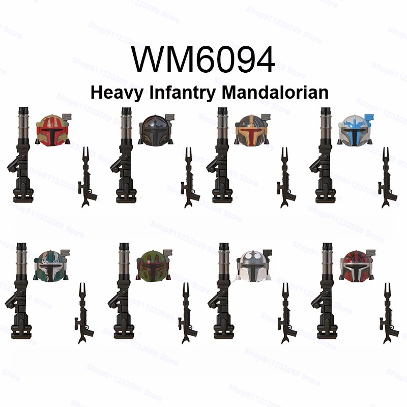 

8pcs/set Heavy Infantry Assemble Building Blocks Bricks WM6094Star Figures Wars Model Boys Toys for Children chistmas Gift