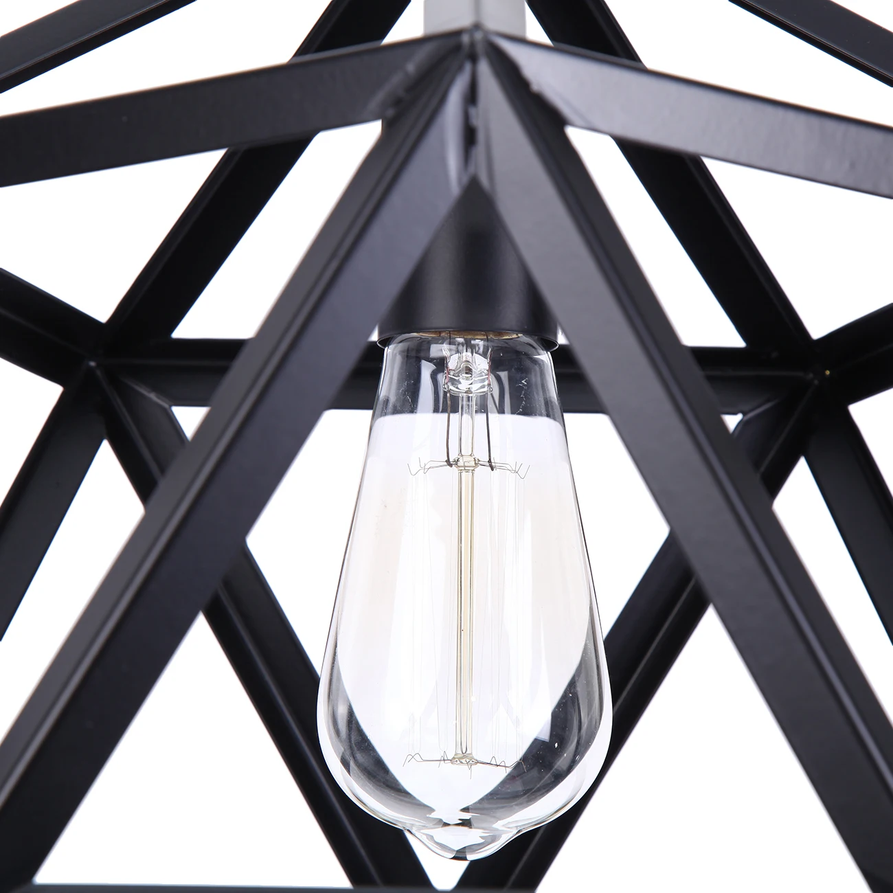 

Yonntech Metal Iron Lampshade Retro Chandelier Vintage Lamp Cage Hanging Lamp Bedroom Romantic Parlor Restaurant