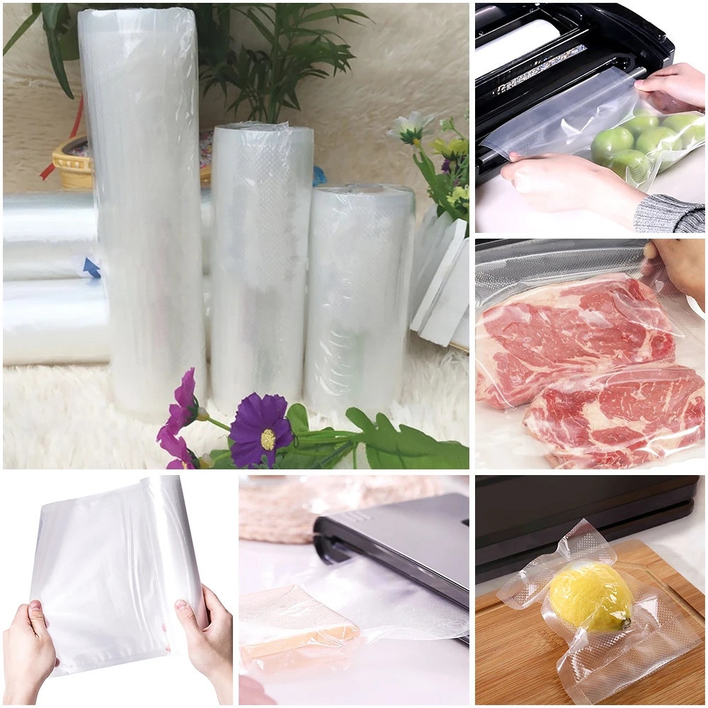 

15*500 Cm 1 Roll Bags For Vacuum Packer Food Sealer Machine Storage Bag Food Saver Kitchen Storage Food Fresh Grain Bag