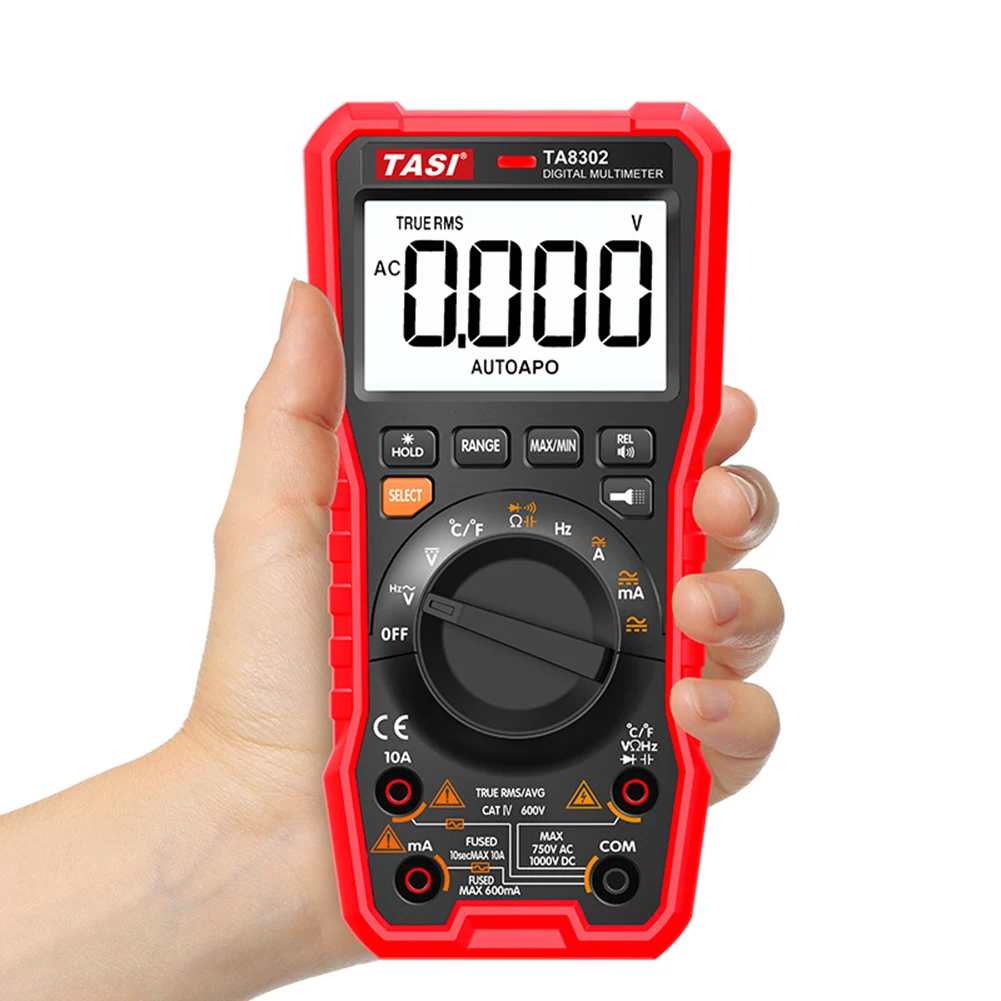 

TA8301 2000 Counts Digital Multimeter Automatic NCV Tester AC DC Volt Voltmeter Ammeter Ohm Voltage Capacitance Resistance Meter