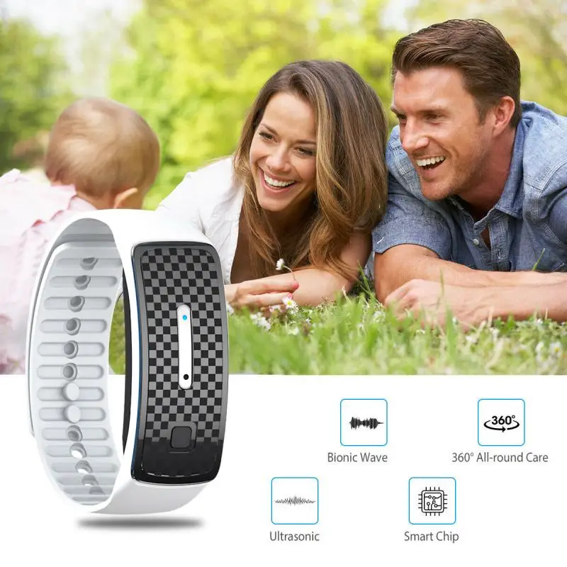 

Ultrasonic Mosquito Repellent Hand Ring Adults Children Repellent Bracelet Artifact Outdoor Indoor Universal Anti-mosquito Watch