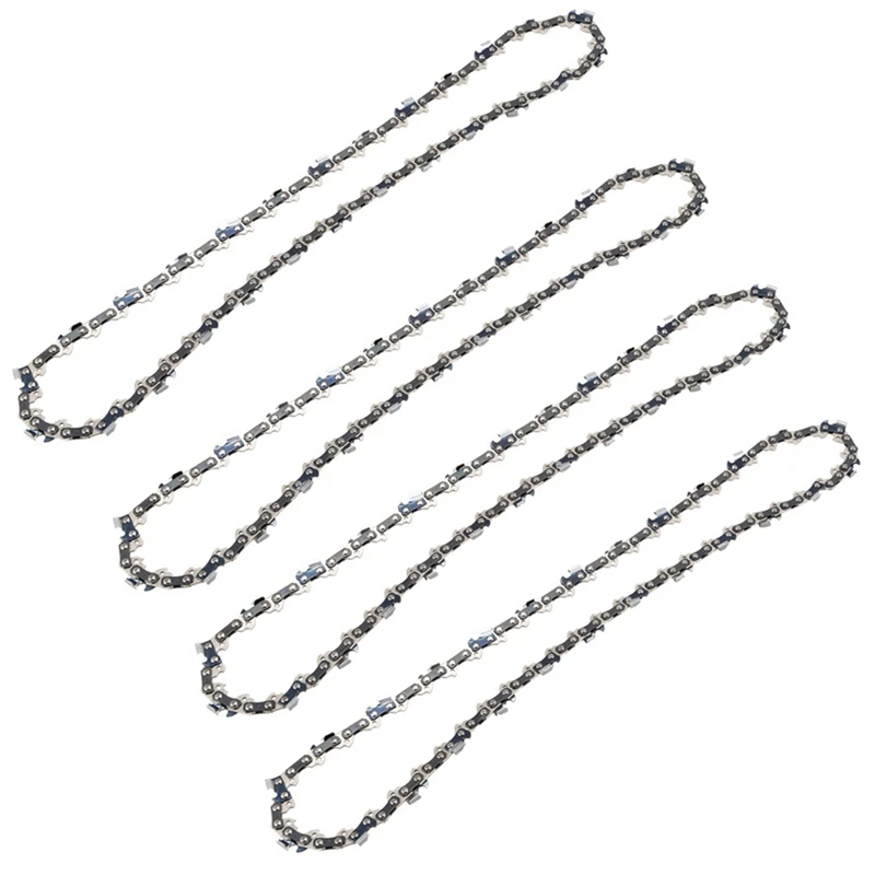 

4Pcs/Set 13.8 Inch 35CM Chainsaw Saw Chain 1.3Mm / 3/8 Inch/ 52DL Replacement Chain For Electric Saw