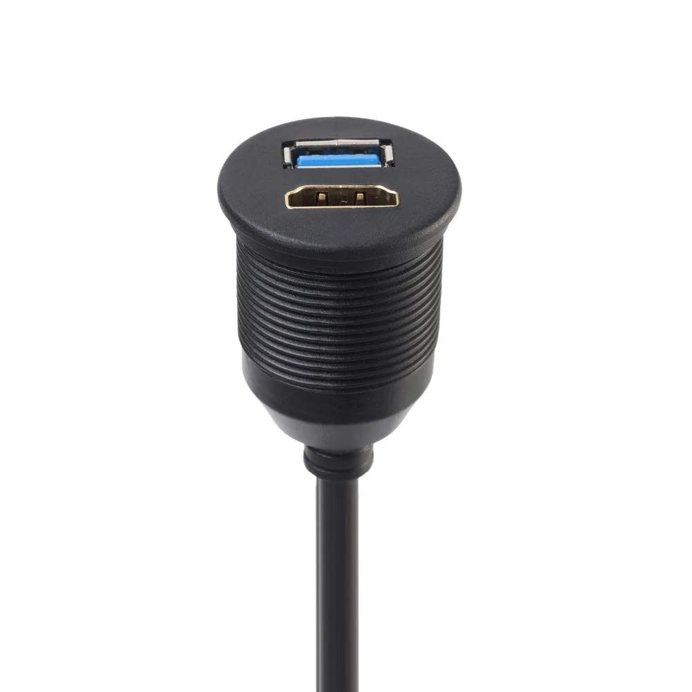 USB 3 0 и HDMI к + USB3.0 AUX расширение приборной панели водонепроницаемый автомобильный