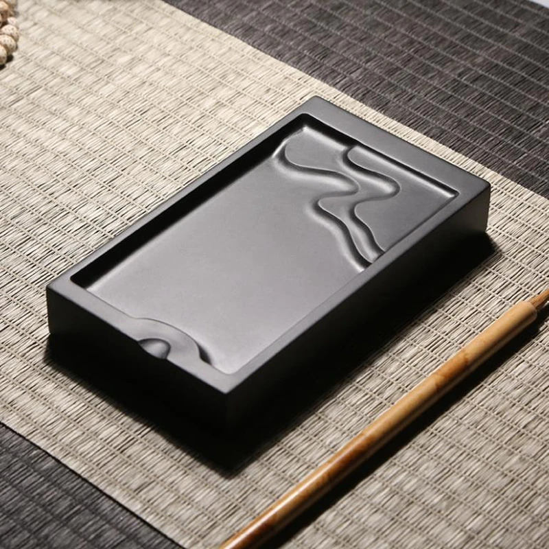 

1 шт. натуральный камень She Ink Stone маленький портативный высококачественный инструмент для каллиграфии