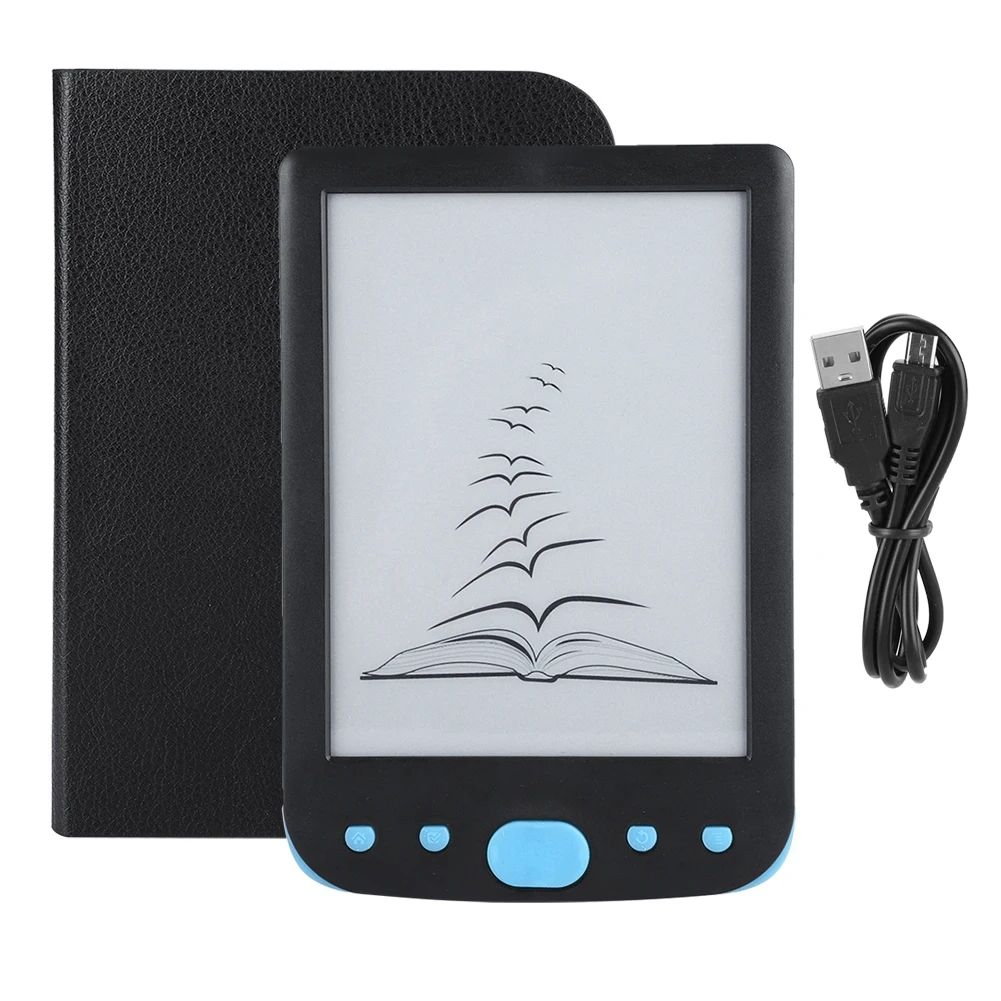Портативный e-ink BK-6025L портативный 6 дюймов 8G электронная книга ридер поддерживает TF карты экран освещения - Цвет: Blue