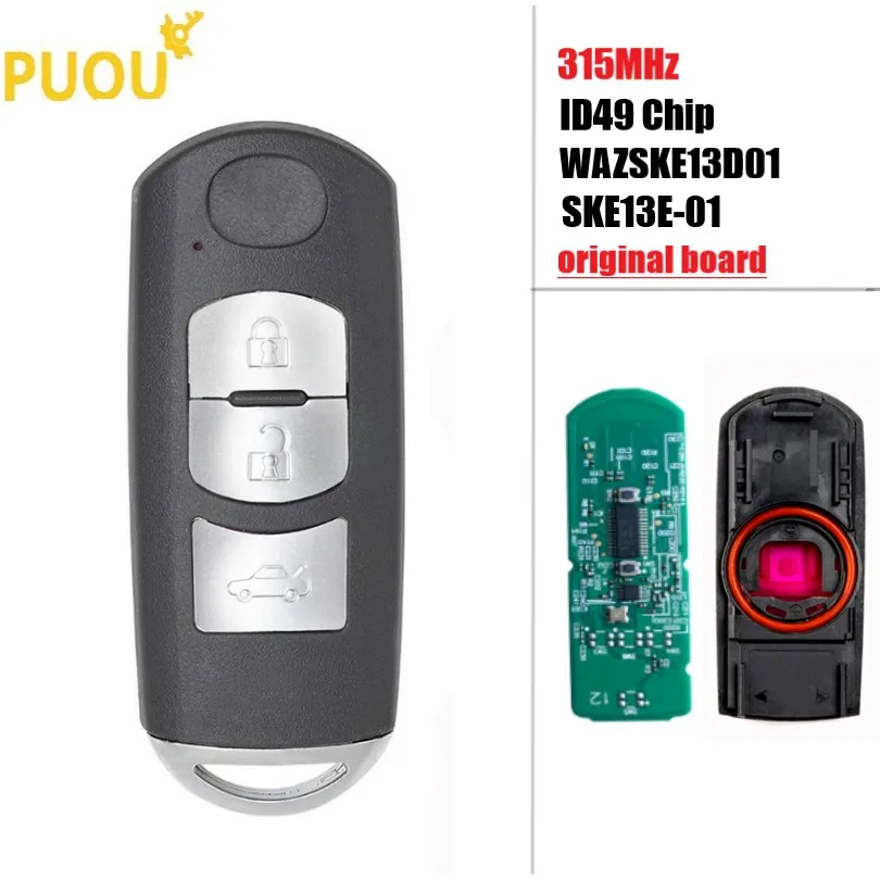 Смарт ключ для MAZDA 3 кнопки дистанционного управления моделей CX Axela Atenza 5 315 МГц ID49